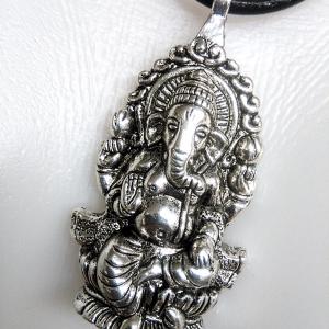 Bőrnyaklánc férfiaknak - Buddha elefánt