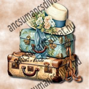 Bőrönd 002 cordura textilpanel választható méretben