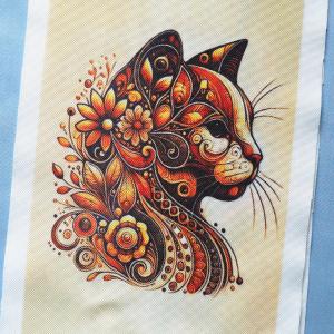 Cica macska 001 cordura textilpanel választható méretben
