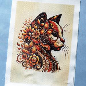 Cica macska 001 textilpanel választható méretben