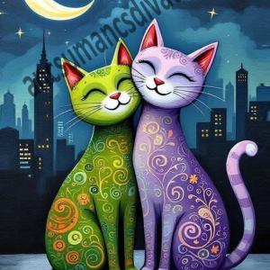 Cica macska 003 cordura textilpanel választható méretben