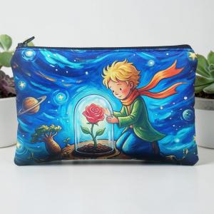 Cipzáras vízlepergető cordura tároló neszi 18x12cm - Kis Herceg 01