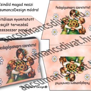 Csináld magad neszi! digitális nyomtatású gyöngyvászon nesszeszer panel - Pedagógusnapra01