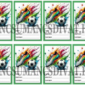 Designer füzetcimke 8darab/szett Foci Futball 03