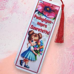 Designer könyvjelző tanároknak Pedagógus napra 01