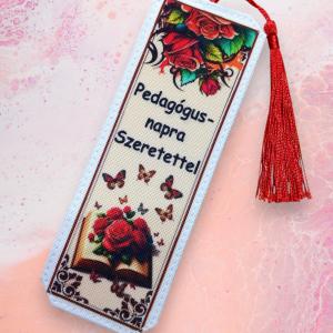 Designer könyvjelző tanároknak Pedagógus napra 02