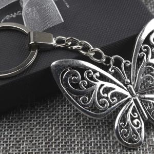 Díszes pillangó kulcstartó táskadísz