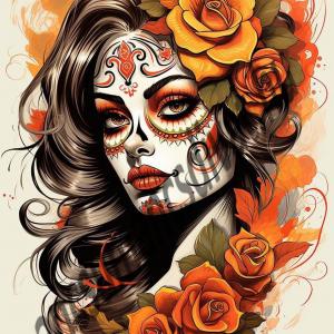 Fantasy girl 006 nyomtatott textilpanel választható méretben