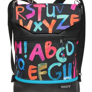 Fedélrészes 3in1 hátizsák univerzális táska ABC cordurával