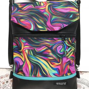 Fedélrészes 3in1 hátizsák univerzális táska fullcolors cordurával