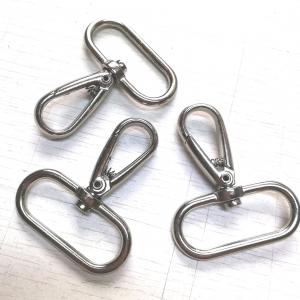 Fém karabiner nikkel 30mm (#M1440) erős