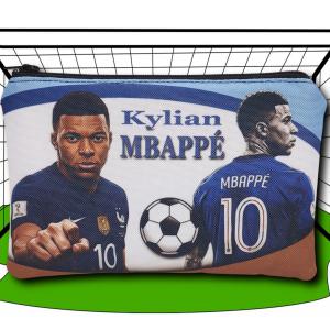 Focis cipzáras tartó fiúknak 18x12cm - MBAPPÉ