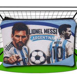 Focis cipzáras tartó fiúknak 18x12cm - MESSI