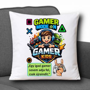 Gamer Díszpárna 35x35cm - Gamer001
