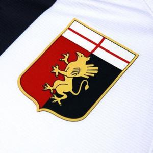 Genoa C.F.C. Vasalható varrható hímzett felvarró folt 8x6cm