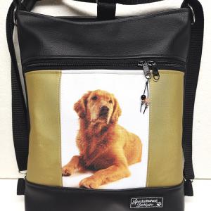 Golden Retriever kutyás 3in1 hátizsák univerzális táska
