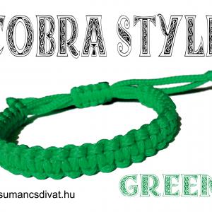 GREEN COBRA  kabala makramé karkötő