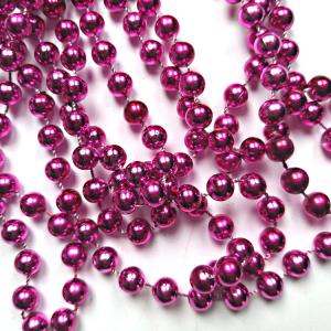 Gyöngyfüzér 8 mm-es ~270 cm hosszú pink