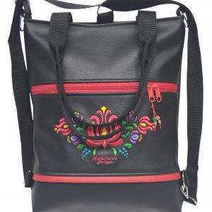 Hímzett 4in1 hátizsák univerzális táska Matyó virágos Hungarian Folkart28
