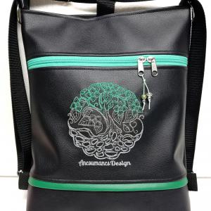 Hímzett életfa  3in1 hátizsák univerzális táska