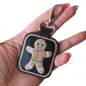 Hímzett MÉZI (Shrek) kulcstartó karabinerrel
