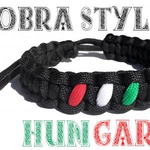 HUNGARY Cobra Style férfi paracord karkötő