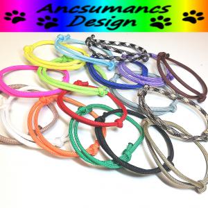 Kabala-színterápia paracord karkötő 1 darab választható színben