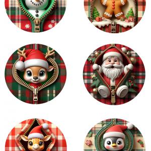 Karácsonyi gömbök 001 textilpanel választható méretben