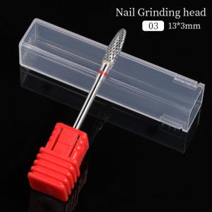 Karbid csiszolófej köröm csiszológéphez piros S kúp