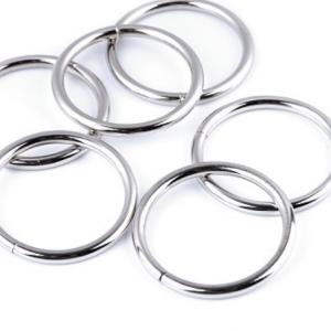 Karika nikkel 32mm táskakészítéshez bőrdíszműhöz
