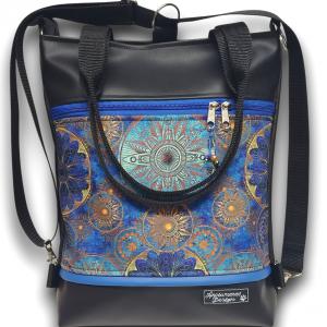 Kék mandalák 4in1 hátizsák univerzális rohangálós táska