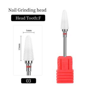 Kerámia csiszolófej közepes erősségű piros fogas kúp