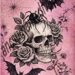 Koponya 001 nyomtatott textilpanel választható méretben