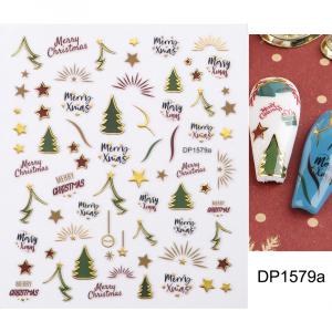 Körömépítés - Körömdíszítő matrica 3D christmas karácsony DP1579a