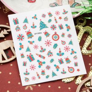 Körömépítés - Körömdíszítő matrica 3D christmas karácsony DP1582a