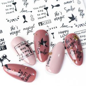 Körömépítés - Körömdíszítő matrica A1522