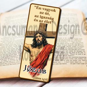 Laminált könyvjelző Jézus 03