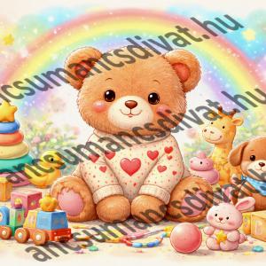 Mackó 01 cordura textilpanel választható méretben