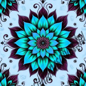 Mandala 001 gyöngyvászon textilpanel választható méretben