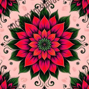Mandala 002 gyöngyvászon textilpanel választható méretben