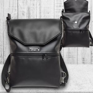 Minimal stílusú Fedélrészes 3in1 hátizsák univerzális táska full fekete