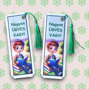 Motívációs könyvjelző - Fiú - Nagyon ügyes vagy!