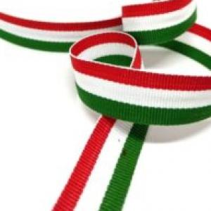 Nemzeti színű szövött kétoldalas szalag 23mm