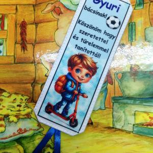 Névre szóló designer könyvjelző tanároknak tanév vége Köszönöm hogy tanítottál 03