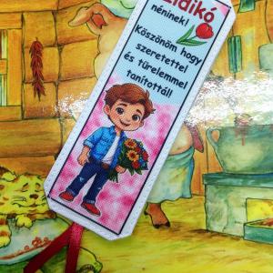 Névre szóló designer könyvjelző tanároknak tanév vége Köszönöm hogy tanítottál 06