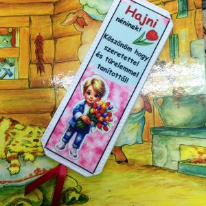 Névre szóló designer könyvjelző tanároknak tanév vége Köszönöm hogy tanítottál 07