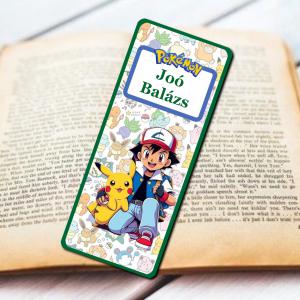 Névre szóló Neves Laminált könyvjelző Pokémon 01