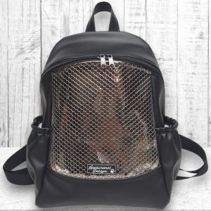 Palacktartós MAXIM BackPack L hátizsák - Fekete - Platina sellőmintás