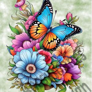 Pillangó 001 cordura textilpanel választható méretben