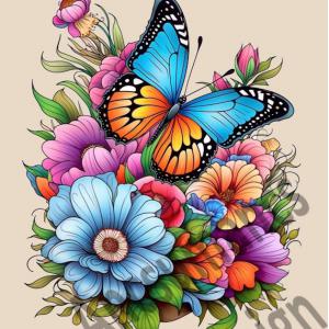 Pillangó 004 cordura textilpanel választható méretben